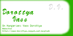 dorottya vass business card